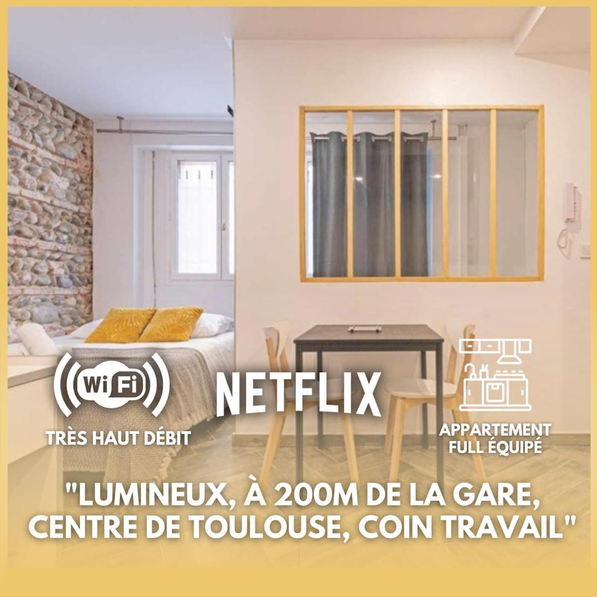 Grand Studio Avec Espace De Travail Toulouse Exterior foto